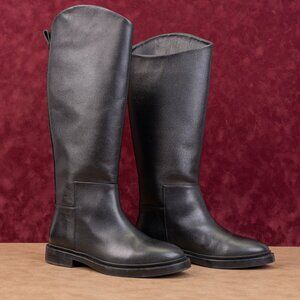 Steve Madden Women Gaige Black Leather Riding Equestrian Knee Boots sz 7